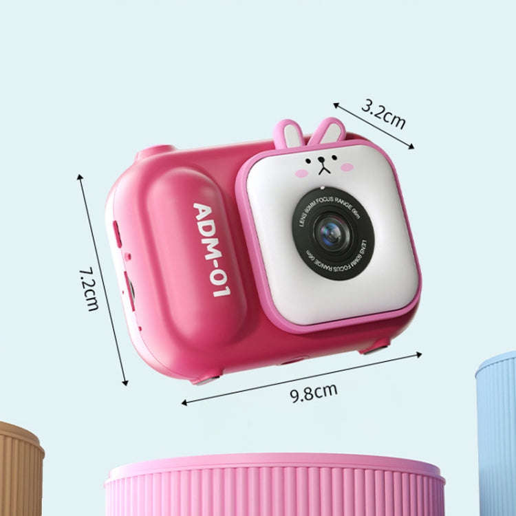 2.4 Inch IPS Screen 48MP Dual Lens Kids Digital Camera Mini Video Camera With 64G TF Card Blue Fox