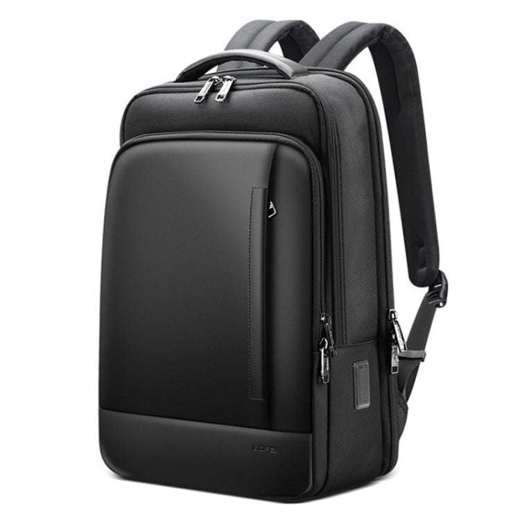 Bopai 61-51011 Large-Capacity Waterproof Business Laptop Backpack With USB+Type-C Port(Black)