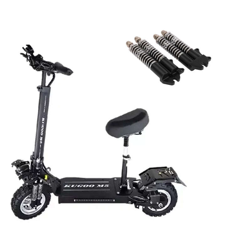 For KUGOO M5 AIMITE 1pair Electrical Scooter Accessories Shock Absorbers Dual Spring(Black)