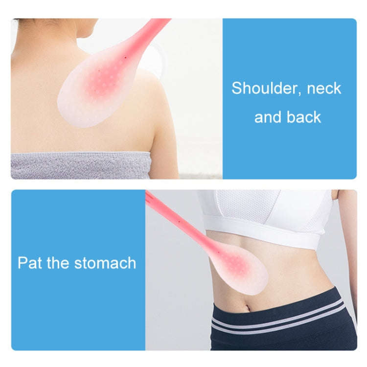 Meridian Points Gua Sha Patting Board Silicone Palm Massage Whacker, Style: Green 38cm