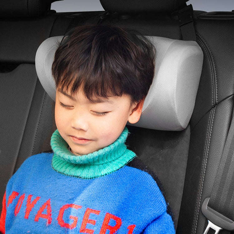 Car U-shaped Neck Pillow Soft Headrest Children Car Seat Side Sleeping Pillow(Pink)