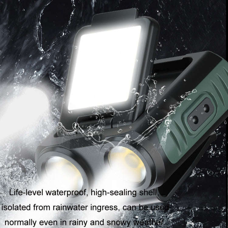 Clip Cap USB Charging Outdoor Induction LED Headlight, Style: Three-use B Type