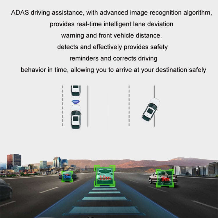 Android ADAS HD Night Vision 1080P USB Driving Recorder, Model: Dual Lens(32G Memory Card)