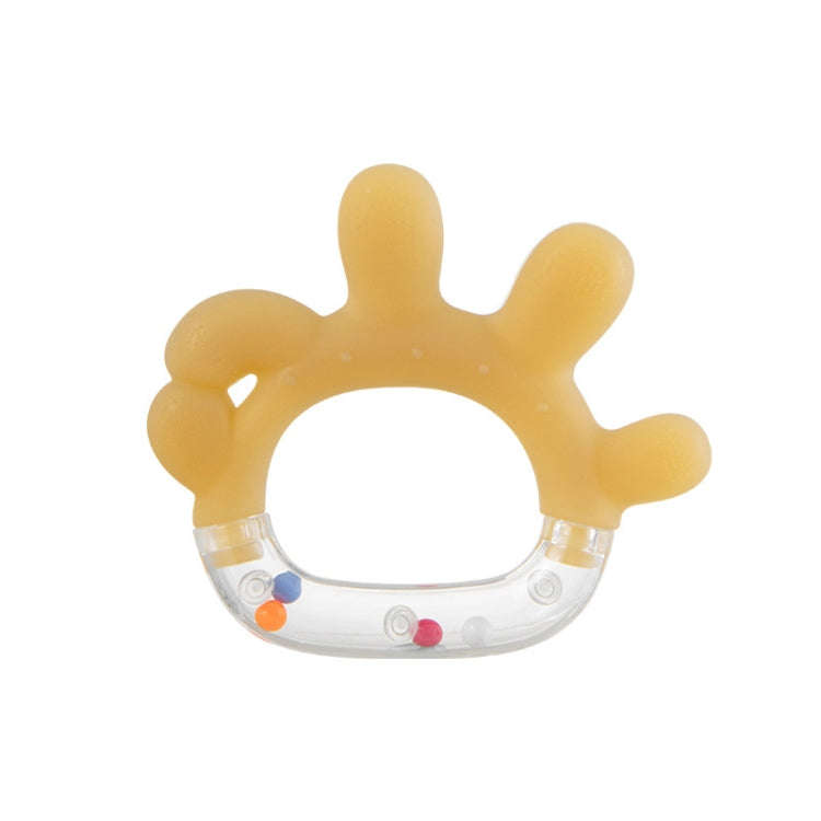 Rattle Baby Teether Soothing Pacifier Teething Stick Newborn Anti-Eating Hand Silicone Toy, Style...