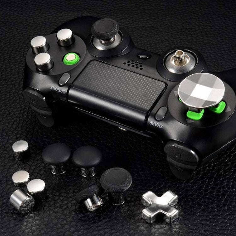 For PS4 20pcs /Set Gamepad Metal Buttons Mushroom Head Magnetic Base Cross Keys Accessory Set