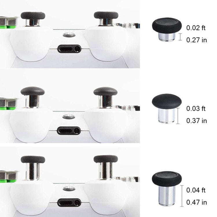 For PS4 20pcs /Set Gamepad Metal Buttons Mushroom Head Magnetic Base Cross Keys Accessory Set