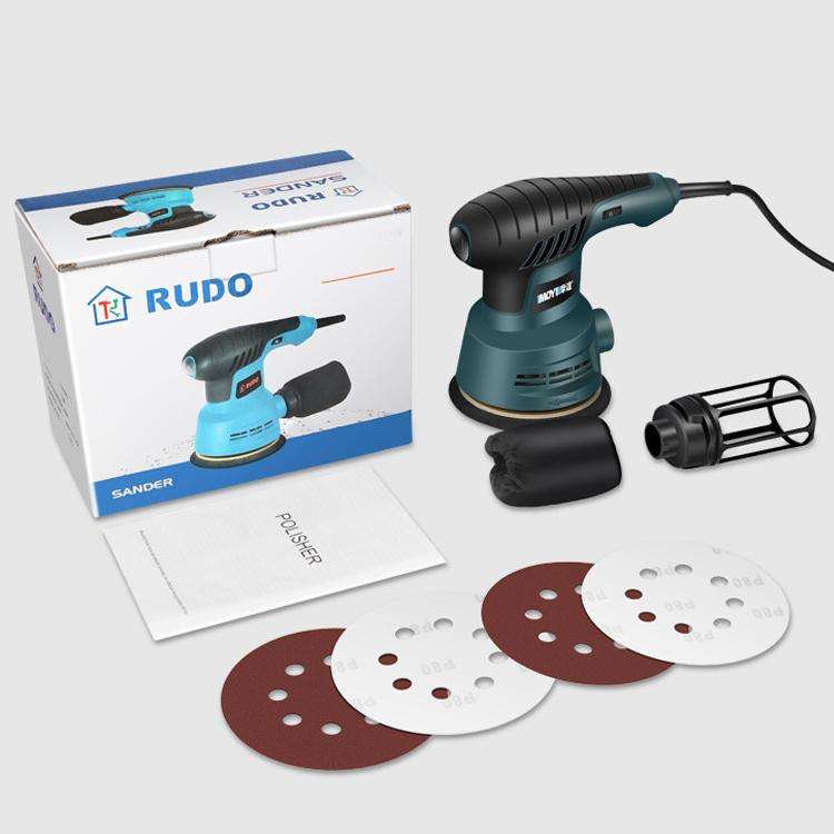5pcs /Set AU Plug MOYI Small Polishing Sandpaper Machine Woodworking Electric Disc Sander