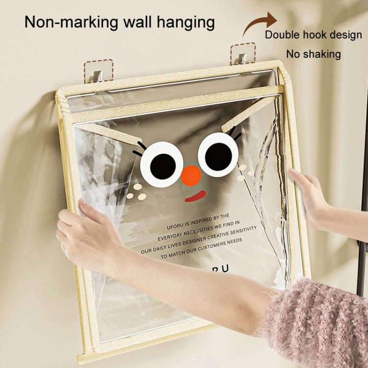 Bathroom Hanging Bag Foldable Transparent With Lid Waterproof Clothes Socks Storage Bag, Color: L...
