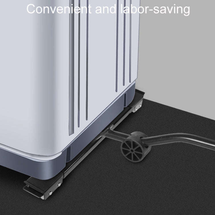 1pair Household Washing Machine And Refrigerator Fixed Non-Slip Universal Wheel Bracket Base(White)