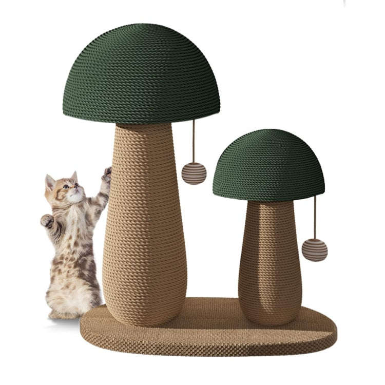 Vertical Sisal Cat Scratching Post Wear-Resistant Cat Interactive Toy, Style: Large Mushroom