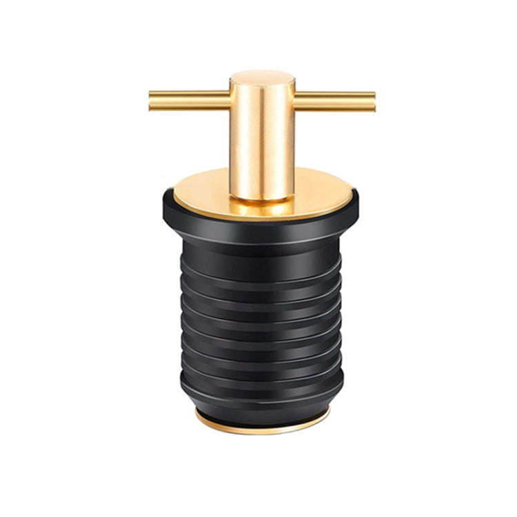 Marine Motorboat Deck Cross Drain Plug Screw, Size: Copper For 25mm