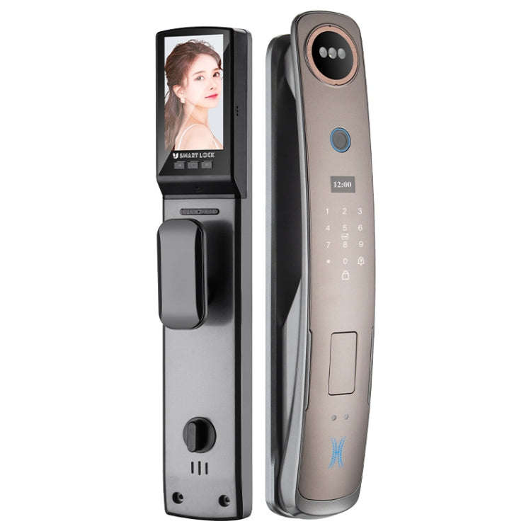 M6 3D Face Recognition Fingerprint Door Lock Support APP Smart IC Card Password Unlock