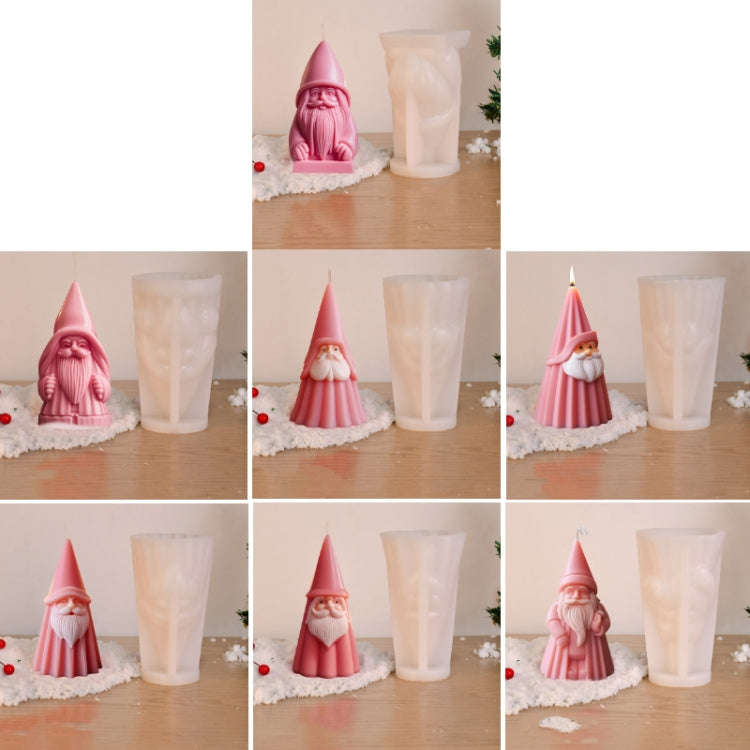 Santa Claus Aromatherapy Candle DIY Silicone Mold, Style: G ZL-85