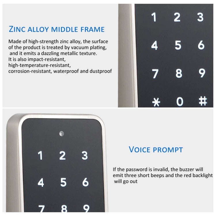 F8  Electronic Cabinet Lock Keyless Password Intelligent Card Unlock, Spec: Basic Version