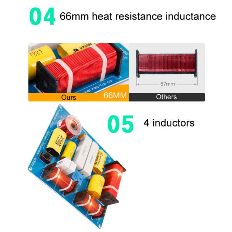 3505A High Medium And Low 3-Way Audio Crossover Stage Speaker Divider