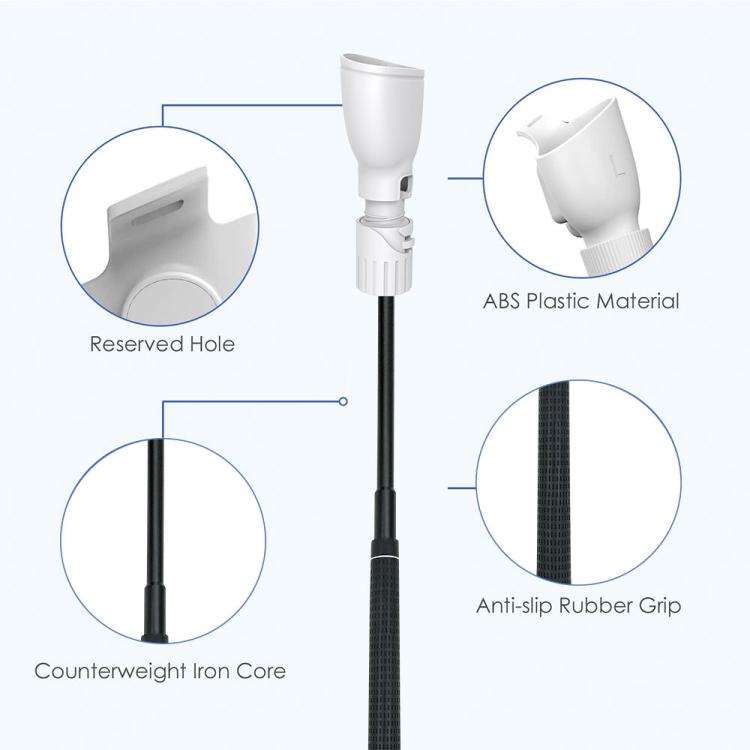 For Quest 3S / 3 Controller Golf Club With Scale And Adjustable Length(White)