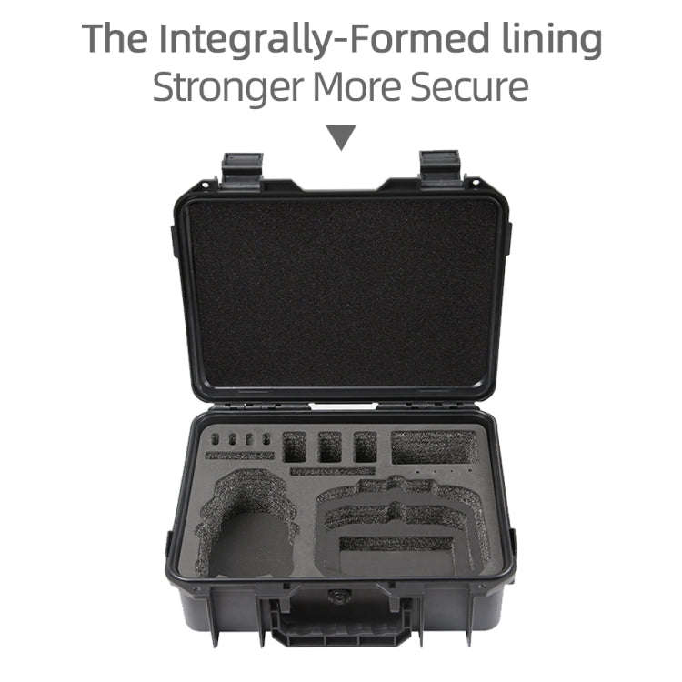 For DJI Mini 4 Pro Drone Suitcase Explosion-proof Box Compatible with RC 2 & RC-N2(Black)