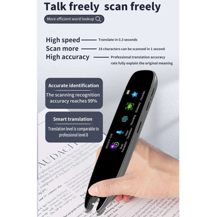 International Version Multi-language Scanning Offline Intelligent Simultaneous Translation Pen(Gray)
