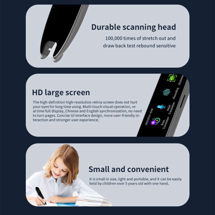 International Version Multi-language Scanning Offline Intelligent Simultaneous Translation Pen(Blue)
