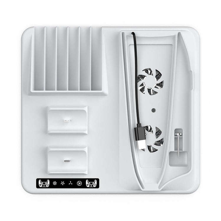 For PS5 Slim iplay Multifunctional Cooling Stand with Dual Controller Charging Station Headset Ho...