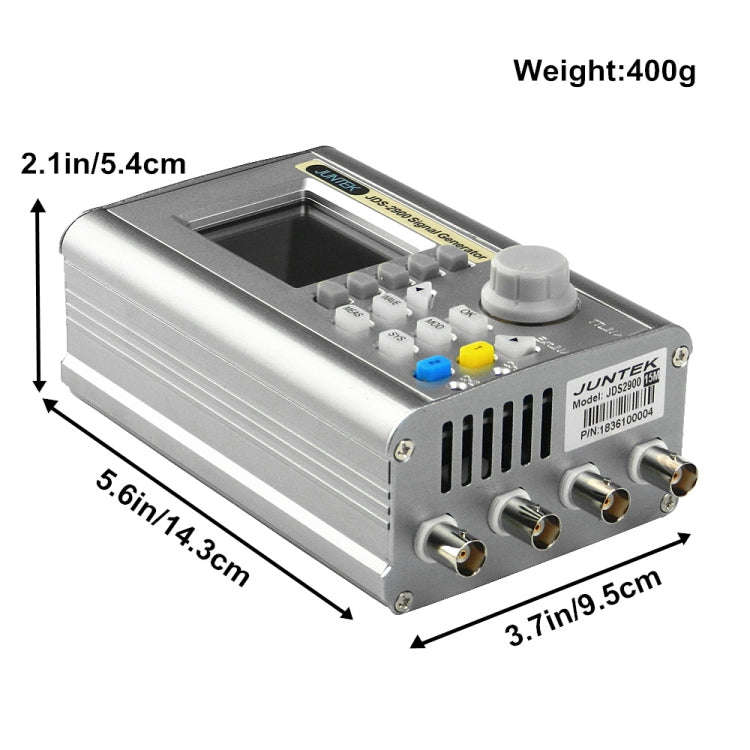 JUNTEK Programmable Dual-Channel DDS Function Arbitrary Waveform Signal Generator, Frequency: 15M...