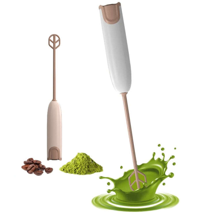 Handheld Electrical Milk Powder Mixer Children Complementary Food Making Stirring Stick(Brown)