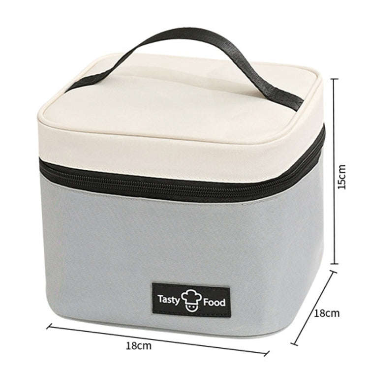Portable Handheld Insulated Lunch Pack Outdoor Picnic Bento Bag(Black)