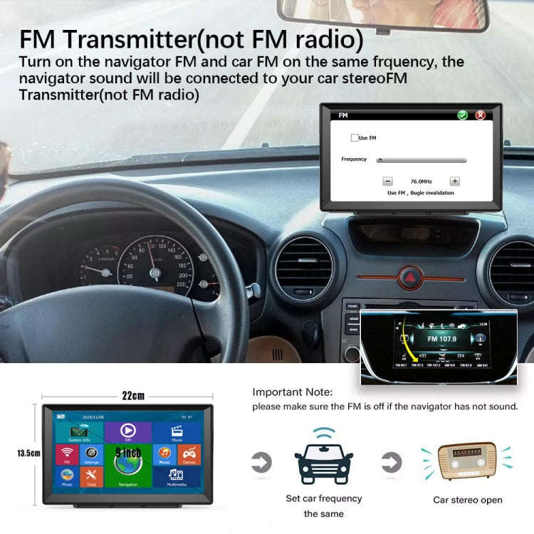 9 Inch 8G/256M Car GPS Navigator With Large Screen Capacitive Bluetooth Map, Area: Africa Map