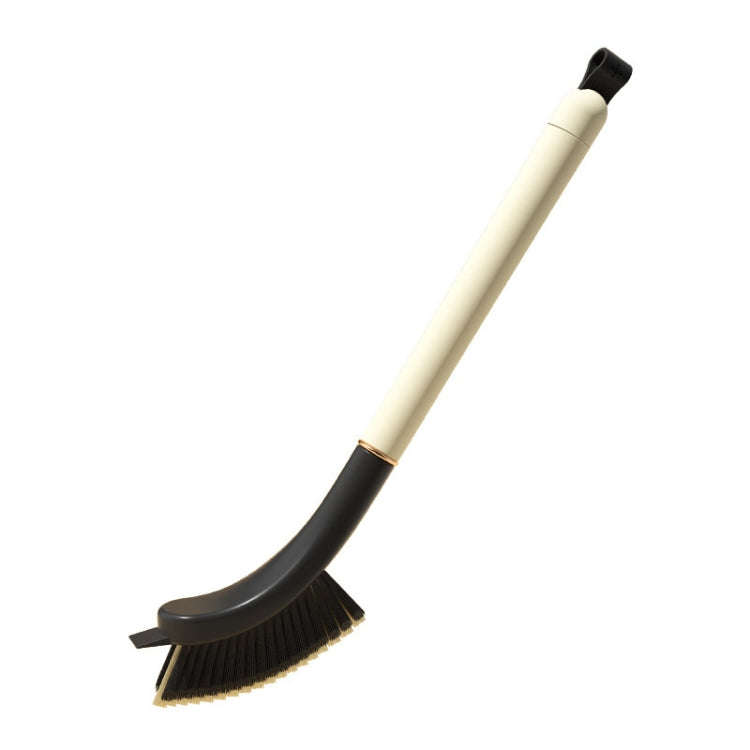 Kitchen 3 In 1 Long Handle Crevice Brush Household Bathroom Cleaning Brush(Milk White)
