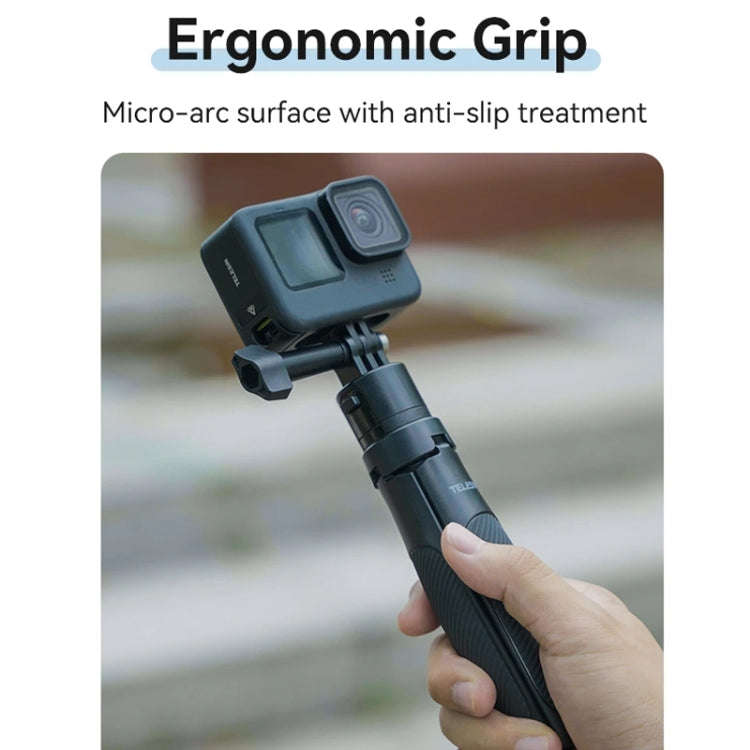 TELESIN Mini Selfie Stick Quick Release Tripod 15-40cm Adjustable Bracket For Sports Camera