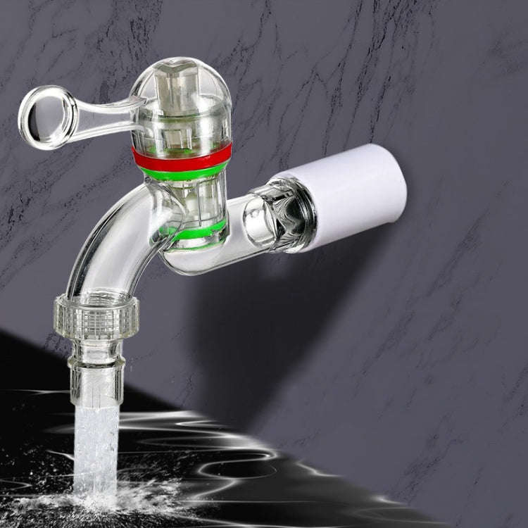 2pcs 4-points 20mm Plastic Transparent Faucet Household Anti-freezing Water Catch Hose