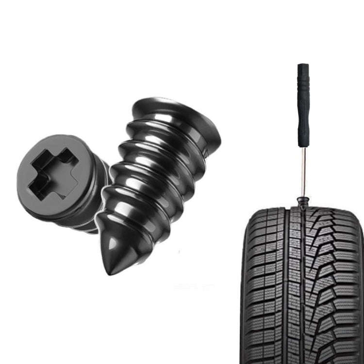 Electric Motorcycle Vacuum Tire Repair Nails, Set: 20pcs Small + 20pcs Large+ Screwdriver