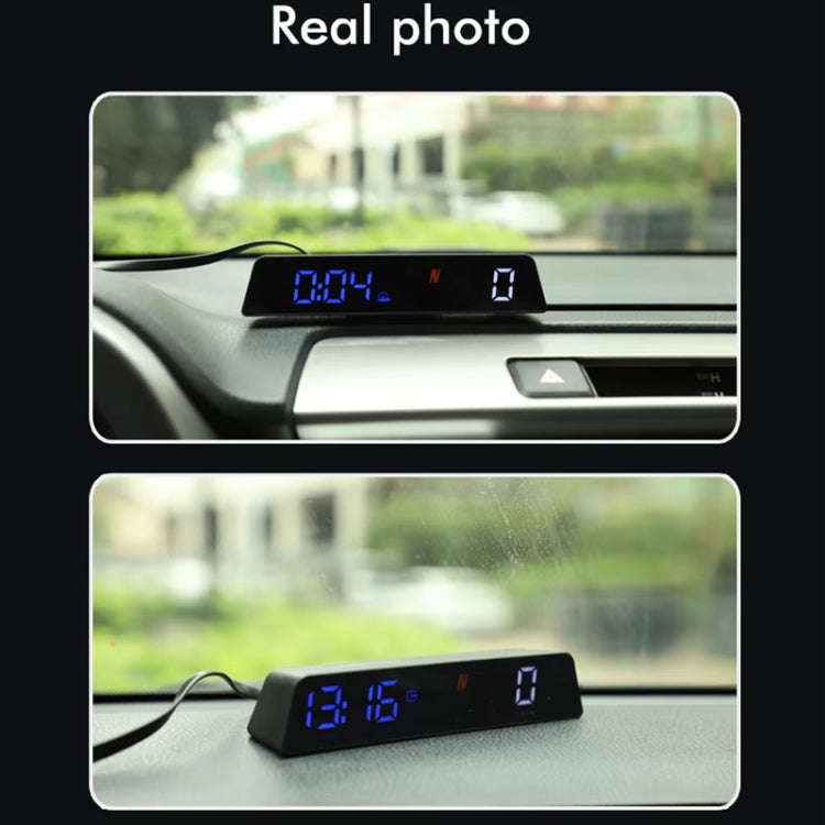 Head-up Display USB Powered High-definition Vehicle Code Altitude Meter(Blue White)
