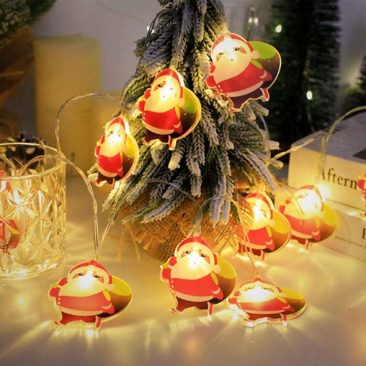 LED Christmas Lights String Christmas Tree Decoration Lamps Holiday Scene Decor, Length: 1.5m 10 ...