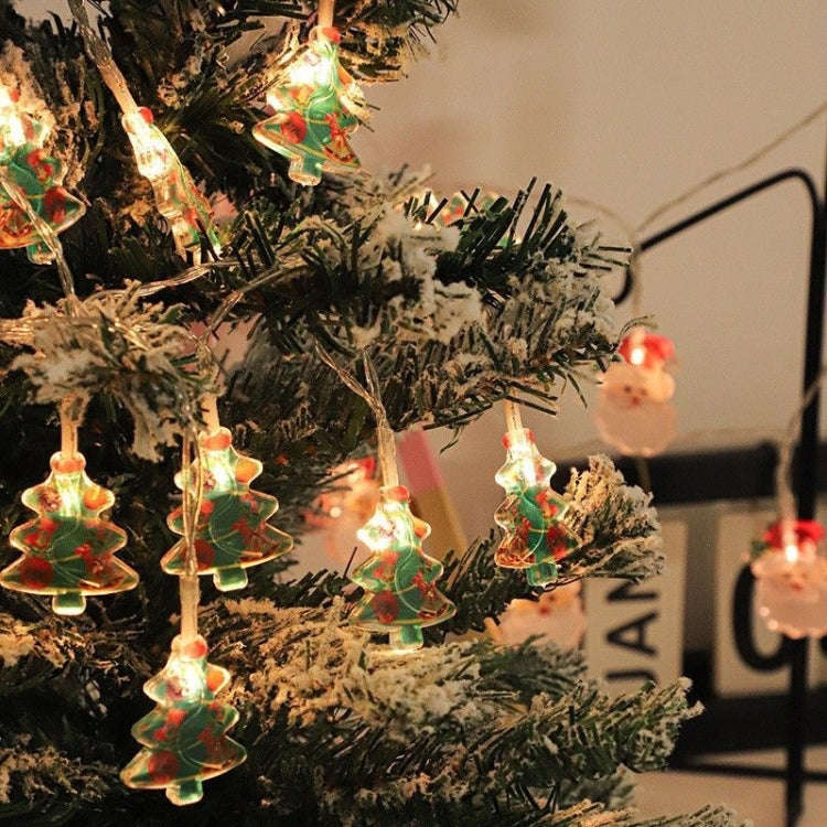LED Christmas Lights String Christmas Tree Decoration Lamps Holiday Scene Decor, Length: 1.5m 10 ...