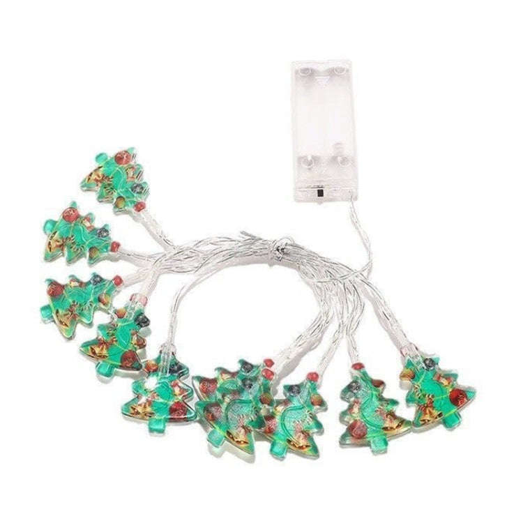 LED Christmas Lights String Christmas Tree Decoration Lamps Holiday Scene Decor, Length: 1.5m 10 ...