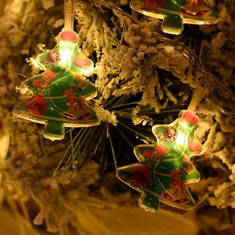 LED Christmas Lights String Christmas Tree Decoration Lamps Holiday Scene Decor, Length: 1.5m 10 ...