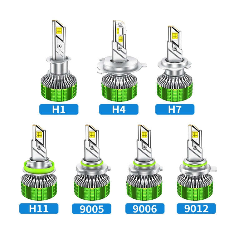 Pair 100W LED Double Copper Tube Aluminum Alloy Waterproof Car Headlight, Bulb: 9012