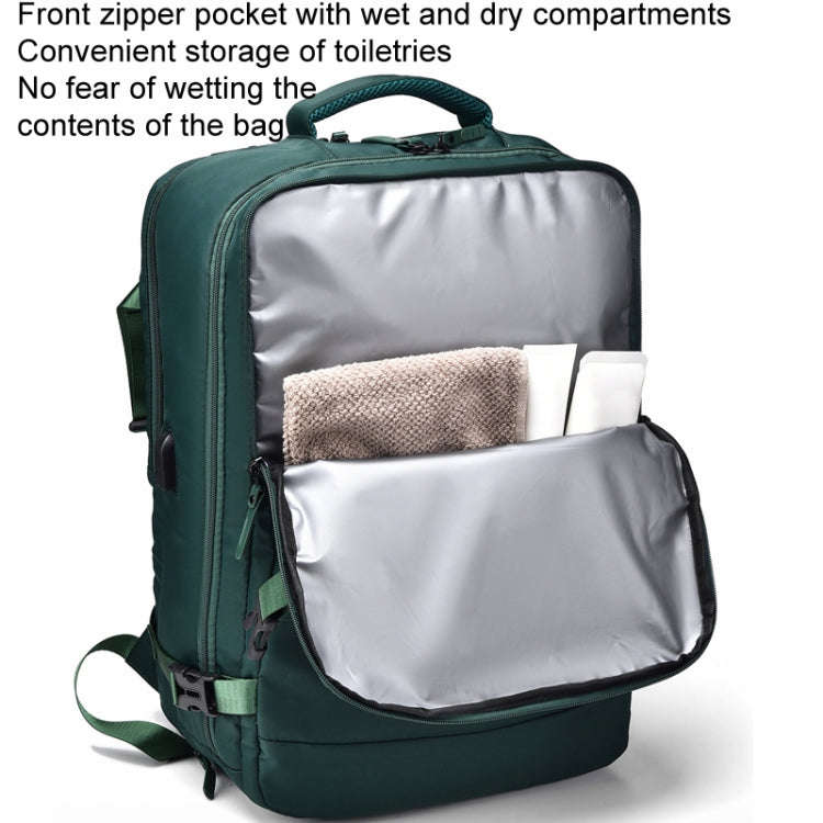 WEIXIER B692 Large Capacity Shoulder Bag Business Travel Computer Backpack(Green)