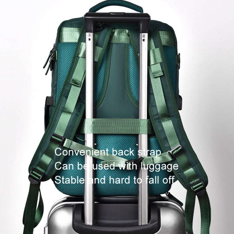 WEIXIER B692 Large Capacity Shoulder Bag Business Travel Computer Backpack(Green)