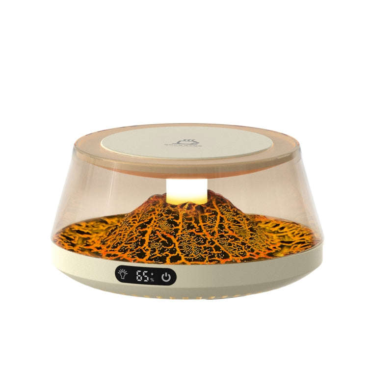 Simulation Volcano Heating Cup Mat 50-80 degrees Celsius Temperature Adjust with Atmosphere Light...