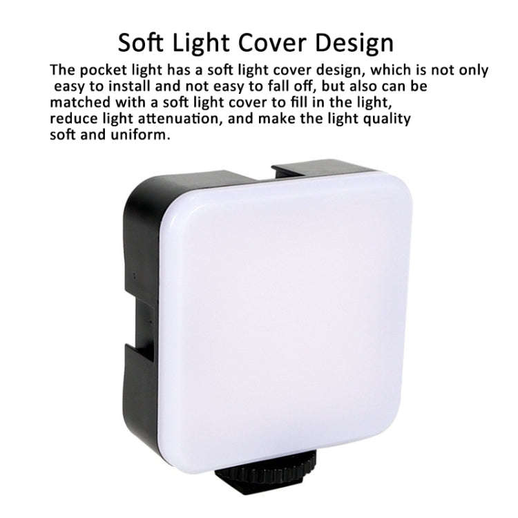 Clip Fill Light with PTZ Video Conference Mobile Phone Camera Photography Lamp, Spec: Battery Typ...