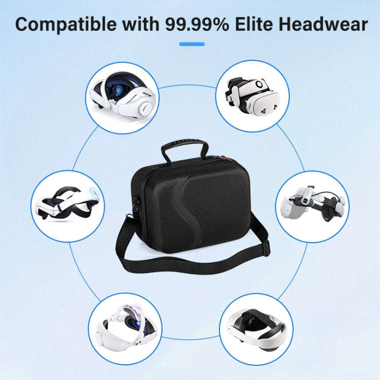 STARTRC GAMES VR Glasses Accessories Handheld Crossbody Hard Shell Storage Bag(Gray)