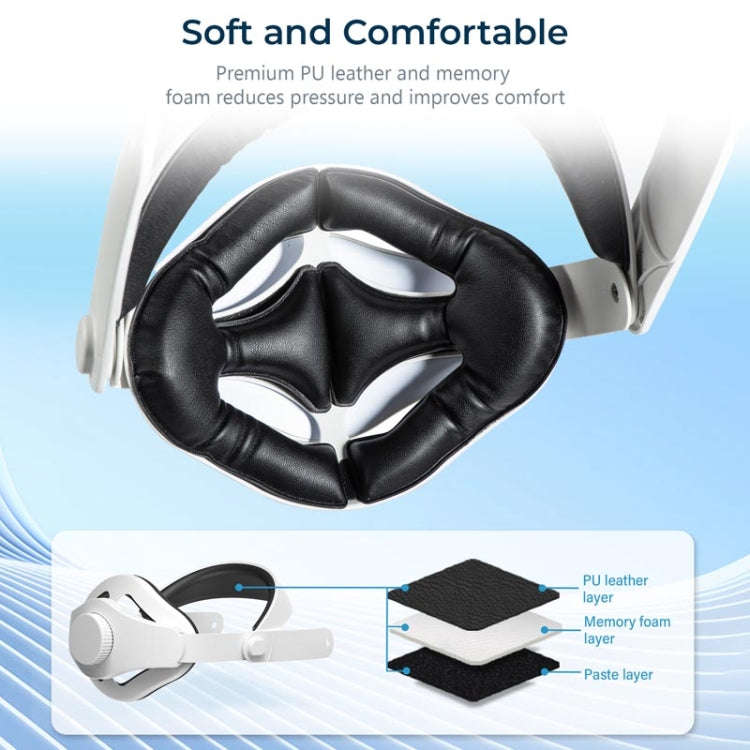 For Quest 3 STARTRC GAMES Elite Headwear Adjustable Balance Gravity Headband Decompression Comfor...