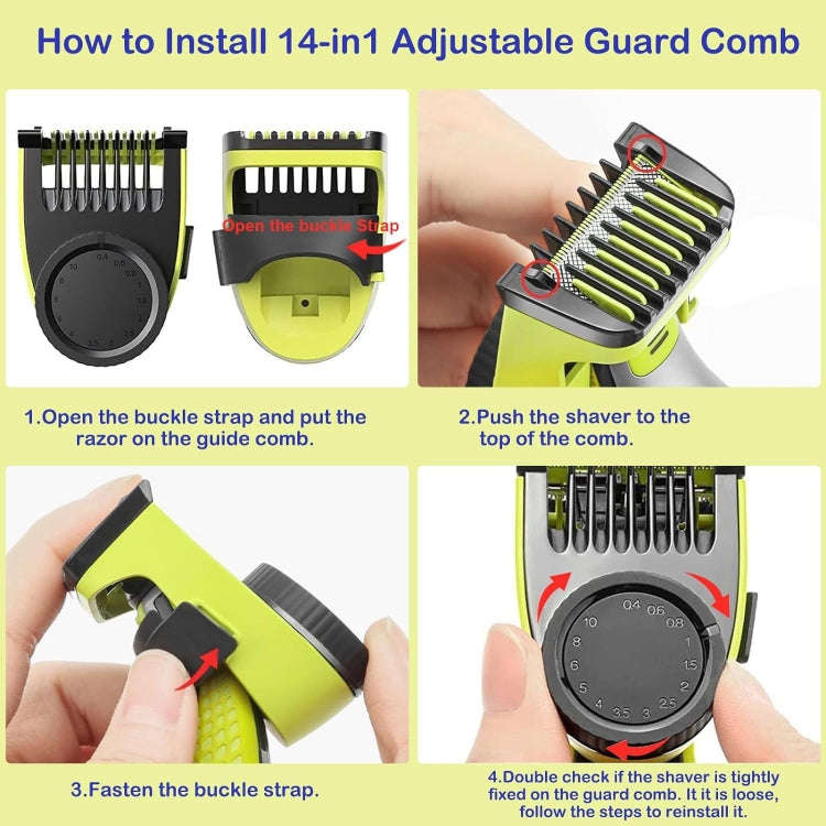 Partial Comb For Philips OneBlade QP2520 QP2530 QP2630 Electric Trimmer Shaver