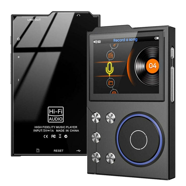 2.4 Inch HIFI Bluetooth Music Player DSD256 Mastering Sound Quality Walkman, Memory: 16GB+32GB(Bl...