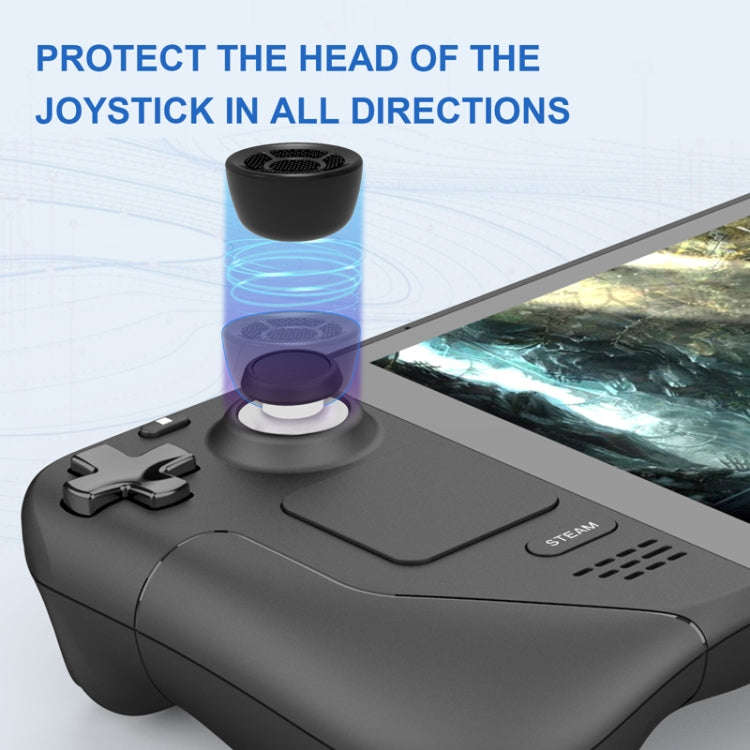 DEVASO 1pair Game Console Booster Rocker Cap Anti-slip Anti-sweat Protective Case