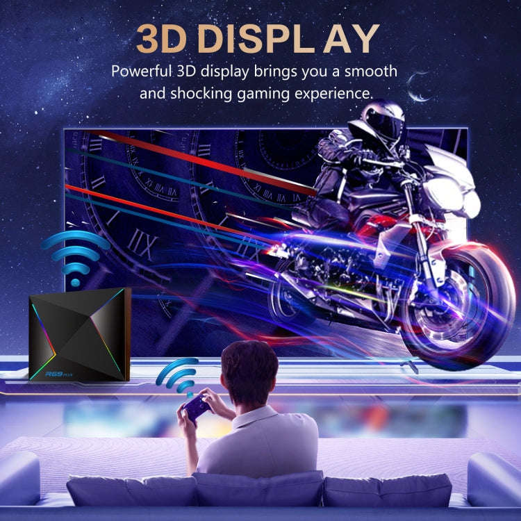 2G+16G UK Plug R69PLUS Allwinner H728 Octa-Core ARM Cortex A55 Android 14 Network Box Player