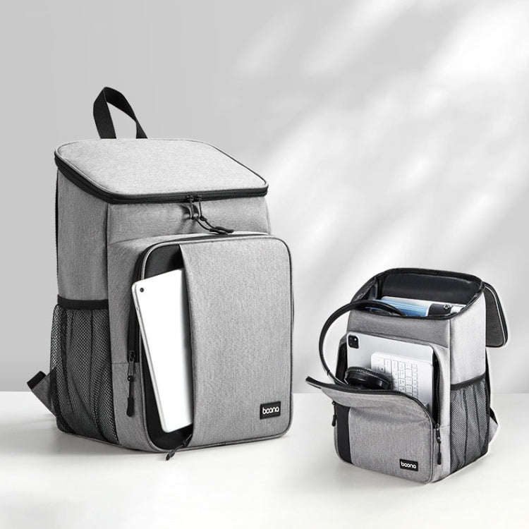 Baona BN-K012 Multifunctional Large-capacity Laptop Backpack Business Backpack(Gray)