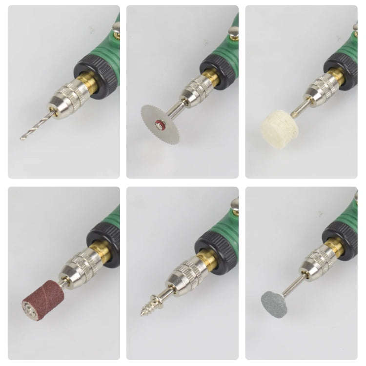 Mini Electric Grinder Micro Grinding Pen DIY Small Carving Tools(EU Plug Gray)